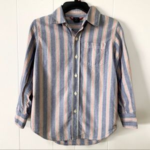 Gap striped button down shirt small